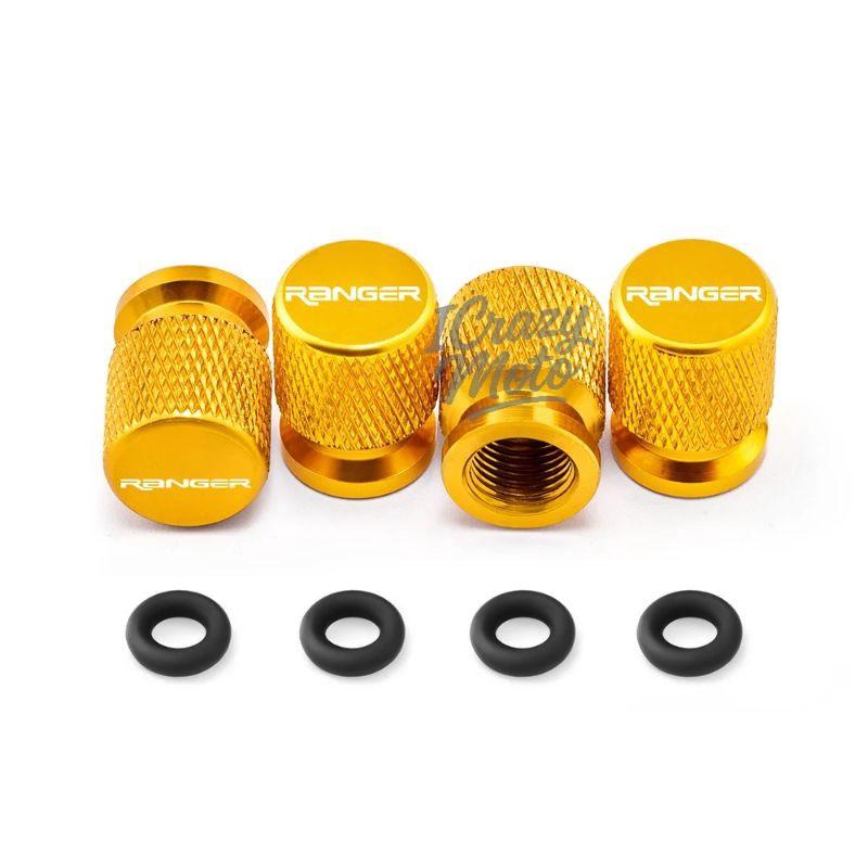 lcqg2 4PCS Car Wheel Tire Valve Caps Tyre Stem Covers Airdust Waterproof For Ford Ranger Accessories