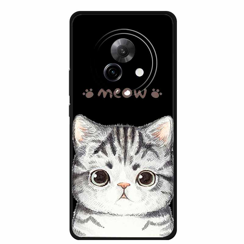 Черный силиконовый чехол для Meizu Lucky 08, роскошный защитный мягкий чехол-накладка на заднюю панель телефона для Meizu Lucky 08, 6.78", мультяшный корпус