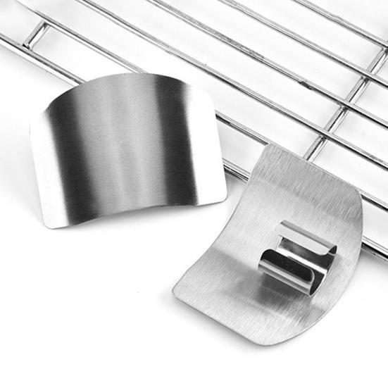 Защита пальцев из нержавеющей стали Регулируемая защита пальцев от порезов Защита для рук многоразового использования для нарезки овощей