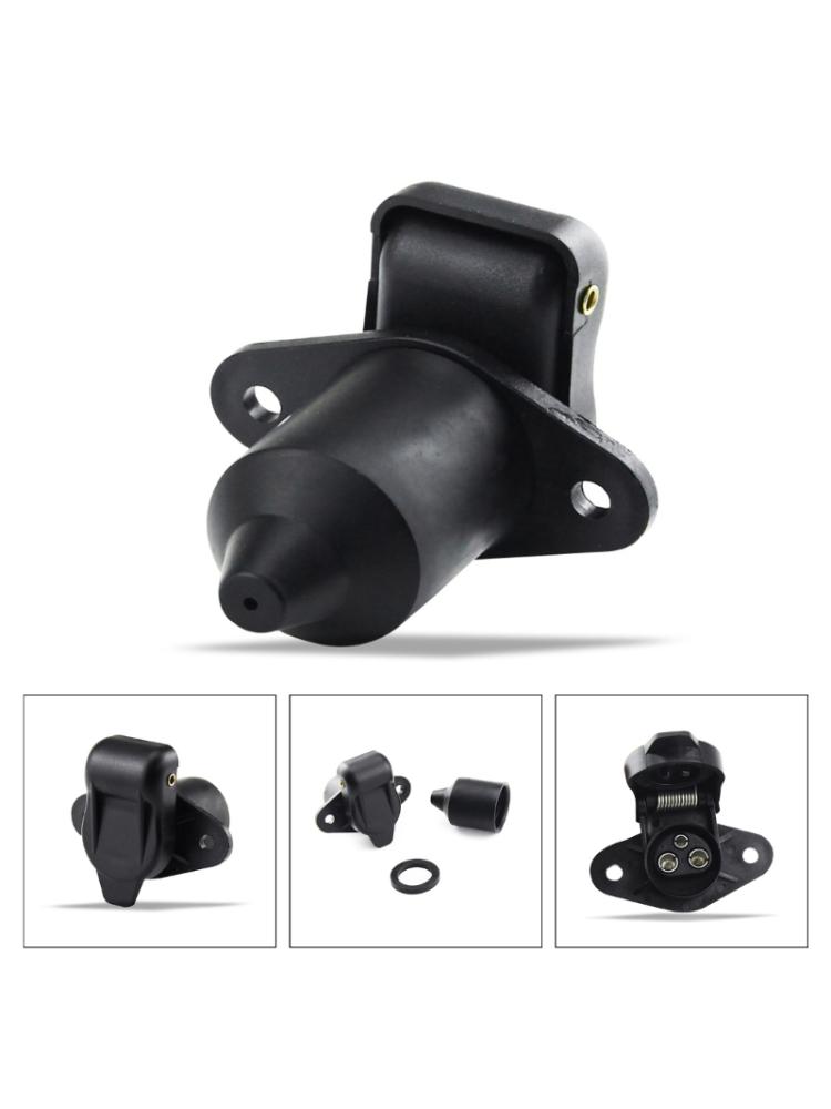 12 В 3-контактная вилка для трактора, 3-контактная розетка для прицепа, подходит для прицепа, грузовика, автодома, каравана, прочного трактора