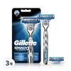 Gillette Mach3 Turbo Razor, 1 Pack, 3 Pieces ,Korean Razor Blade