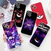 Funny Pokemon Gengar Clear Case For Apple iPhone 13 11 14 12 Pro 7 8 Plus XR X XS Max 6 6S 13Pro Silicone Phone Cover Capa Coque