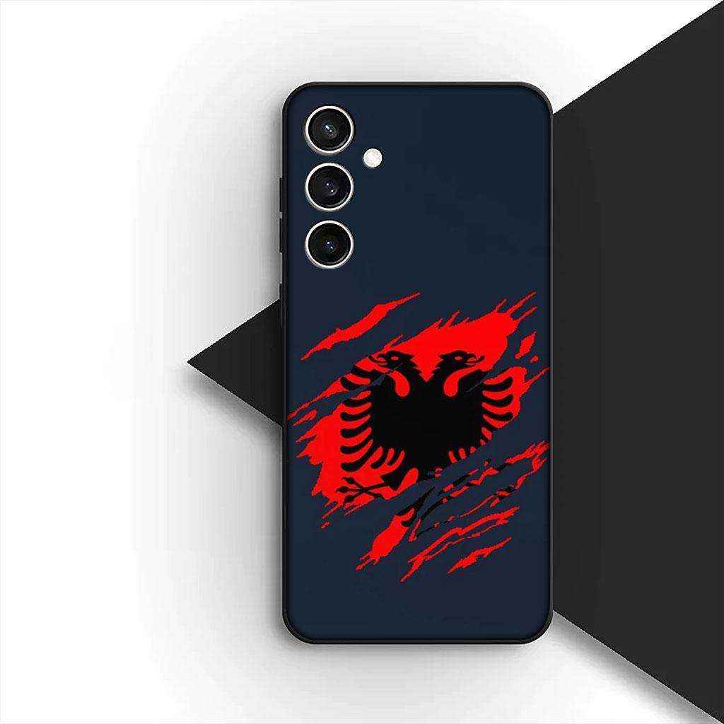 Albanians Red Albania Flag Phone Cover for Motorola Moto Edge 70 60 Fusion NEO Pro G Stylus G56 G96 G04 G05 20 Soft Case