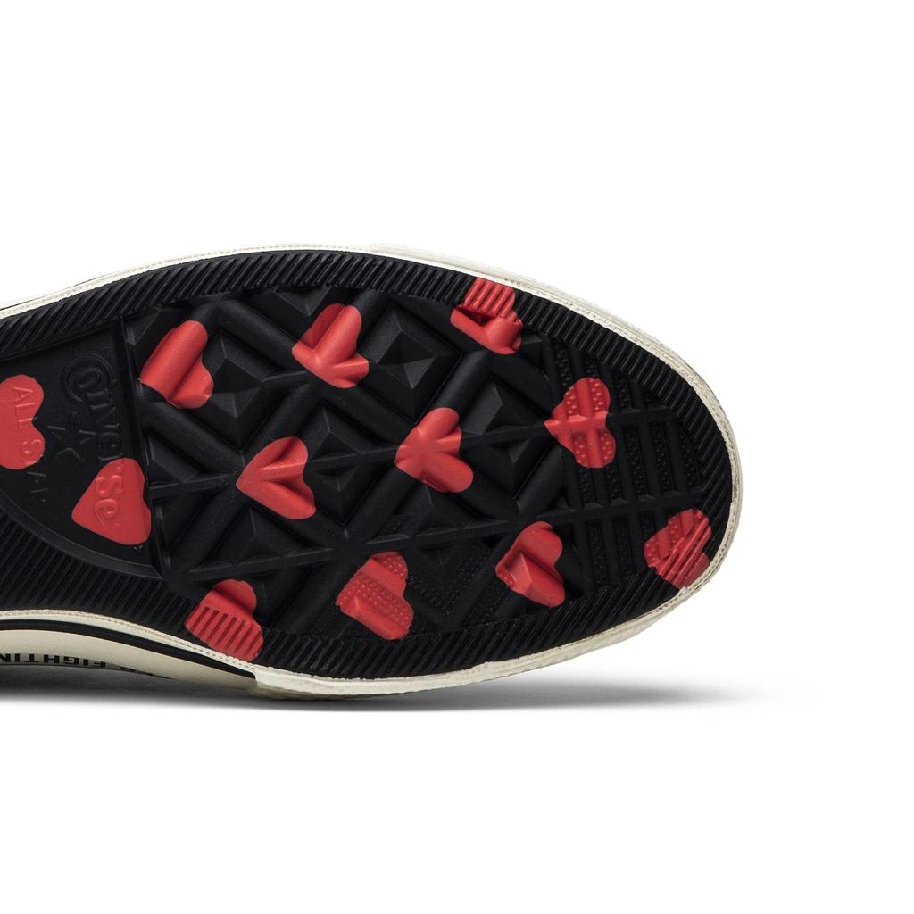Converse Womens Chuck 70 Low 'Love Graphic - Black' (women's sizes) Black Skate Shoes 563473C