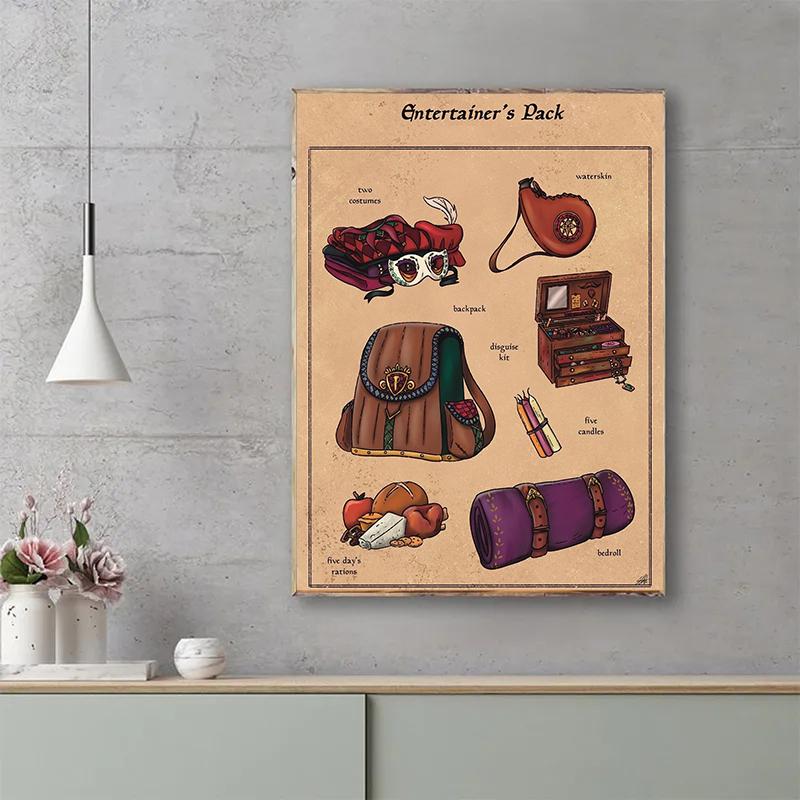 Забавный артист, дипломат, ученый, пакет, мыльная лампа, молоток, художественный принт, постер, холст, картина, винтажное украшение для стены, комнаты