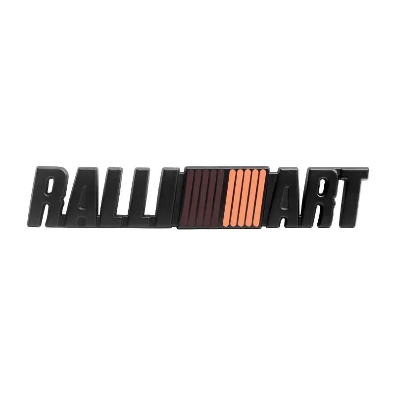 For Mitsubishi RALLIART ASX Triton Outlander Lancer Mirage Xpander Triton Metal 3D Car Front Grille Badge Rear Trunk Sticker
