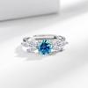Luxury Minimalist Cubic Zirconia Adjustable Open Index Finger Ring Vintage Niche Design Ring for Women Daily Party Jewelry