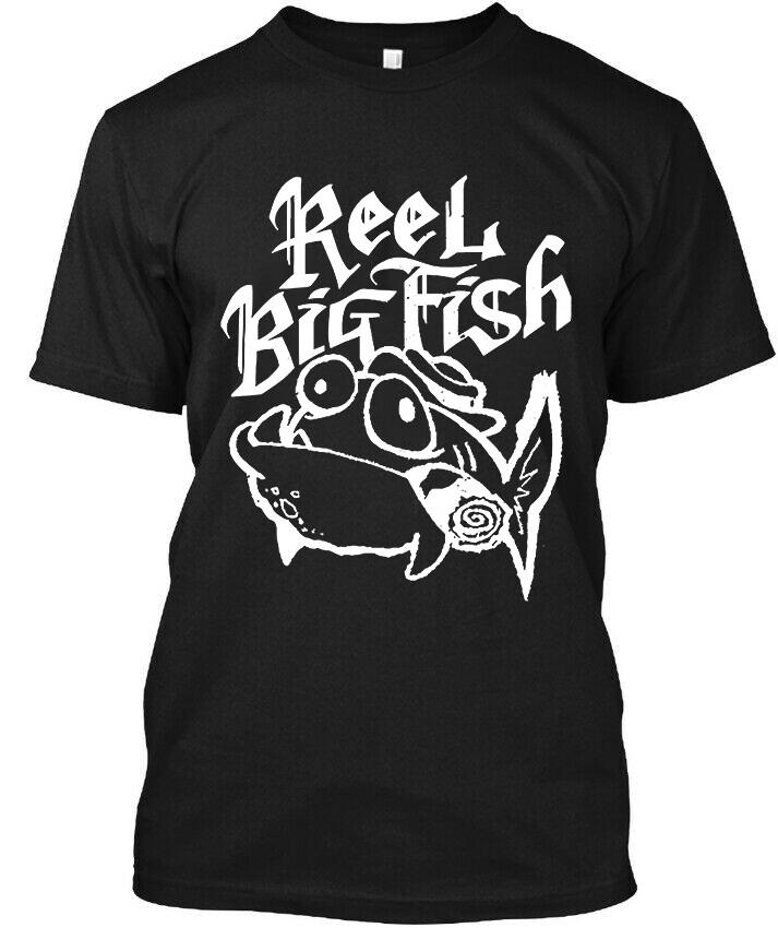НОВЫЙ! Популярная футболка с графическим принтом Reel Big Fish в ретро-стиле, американская музыка, унисекс, размеры S-4XL