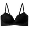 Silk seamless smooth bra, mulberry silk without steel ring gathering adjustment underwear with thin top and thick bottom, breathable