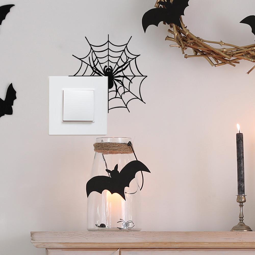Halloween Spider Pvc Wall Decal Art Sticker For Home Office And Decoration Room
