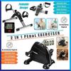2-in-1 Pedal Exerciser Bike Portable Fitness Bike Multifunctional Treadmill Bicycle With Electronic LCD Display
