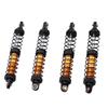 4 Pack Metal RC Car Shock Absorbers High Strength 90mm RC Car Shocks for 1 10 Scale Models with 8 Spare Springs Gold