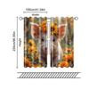 2 pcs, filtering curtains (excluding rods, non-movable, without batteries) Floral Piglet for use in bedrooms and living rooms
