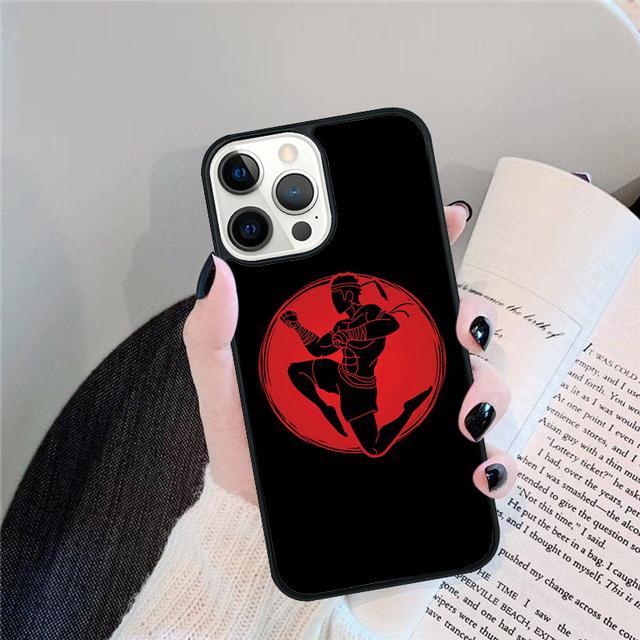 Чехол-ракушка для колена Муай Тай для iPhone 17 Air 15 16 14 13 12 Pro Max 11 Pro Max Plus Чехол для телефона