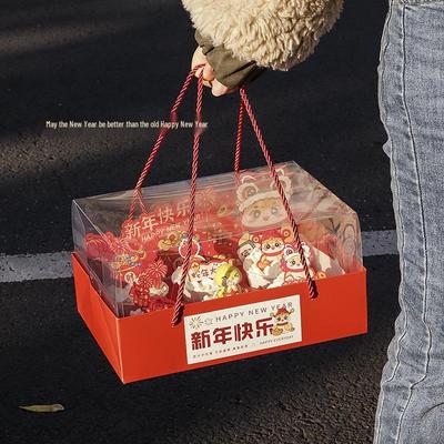 Новогоднее украшение для маффинов и капкейков в прозрачной упаковочной коробке