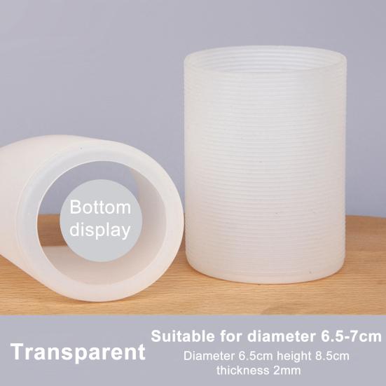 Протектор дна стакана для воды Нескользящий Защищающий от ожогов Силиконовый чехол-манжета для бутылки с водой Фляга