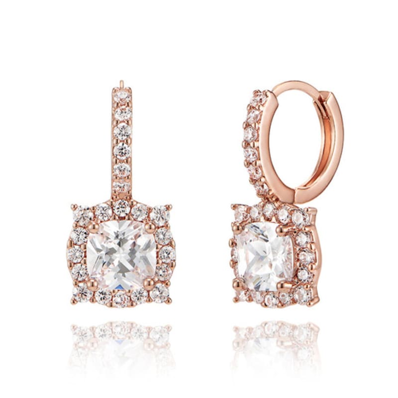 ELLE Jewelry 14K Spark One-Touch Earrings (Gold Pin) ELGPEE447