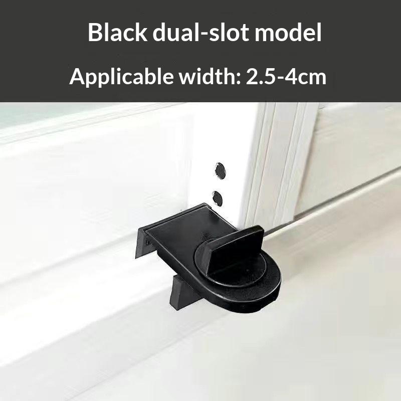 Seamless Installation No-Drill Sliding Door Lock for Window Safety and Security