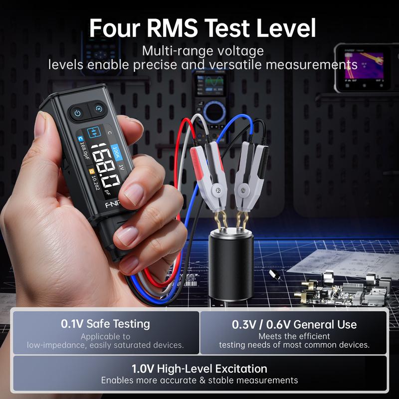 LCR-ST2 Plus 2-in-1 Digital Tweezer LCR ESR Meter SMD Electronic Multifunctional Component Tester Tool Upgraded High version