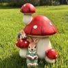 Cute Rabbit Wayfinding Sign Resin Painted Animal Ornaments Garden Lawn Miniature Items Kindergarten Standing Style Welcome Sign