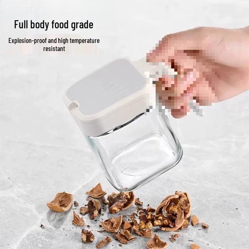 Стеклянный набор баночек для специй и хранения - Контейнер для приправ, Кухонная солонка и перечница.