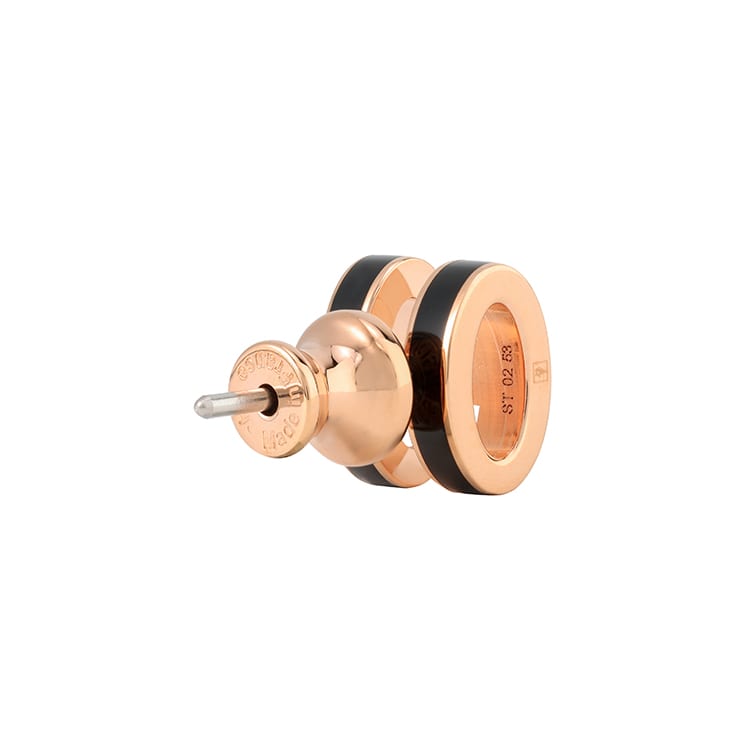 HERMES Metal Stud Earrings Women's Rose Gold H608002FO03