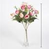 Elegant Faux Camellia Sp Rose Bud Wedding Decoration Floral Arrangement Made Of Silk For Home And Event Use