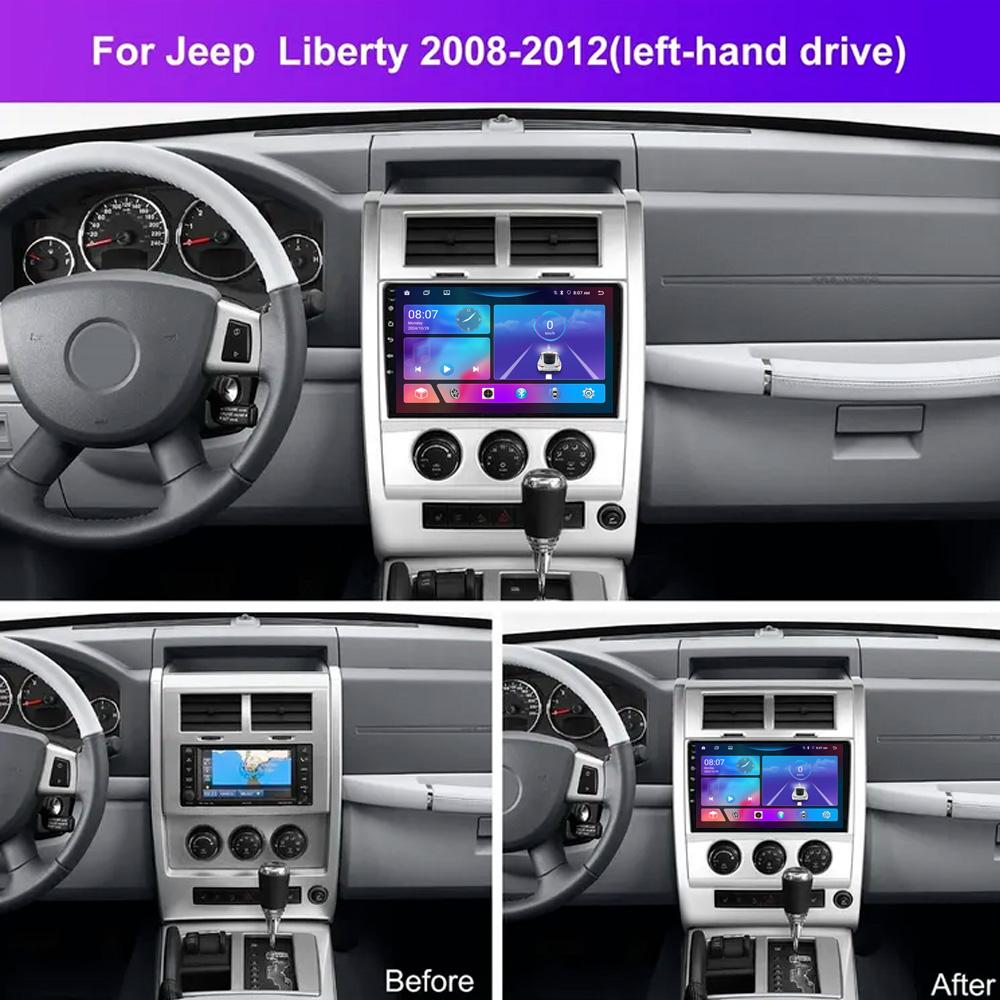 Для Jeep Liberty 2008-2012 Навигация GPS Android Автомагнитола Мультимедийный Плеер Стерео wifi+4G Carplay Авто Видео