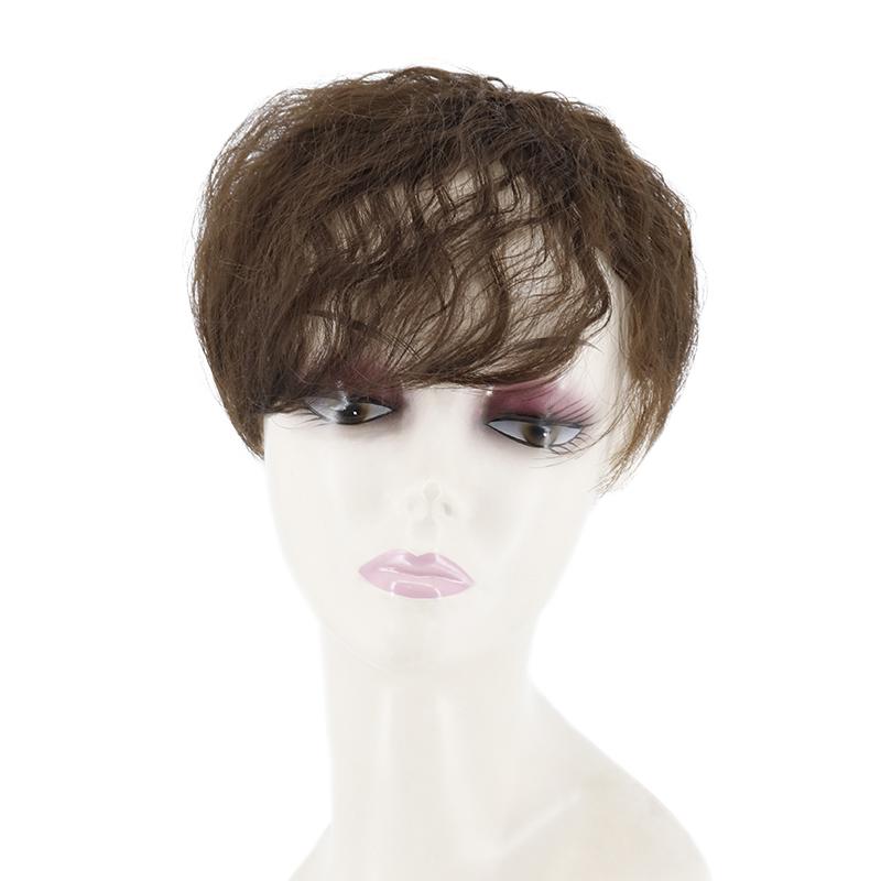 MISS WIG Женские короткие вьющиеся волосы, заколка для парика на макушке, белые волосы, натуральный цвет, черный, коричневый, светлый, для повседневного использования