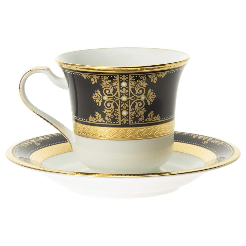 Noritake American Cup Saucer 220cc Evening Majesty 2 Bone China & (Pair Set) P59589/4818