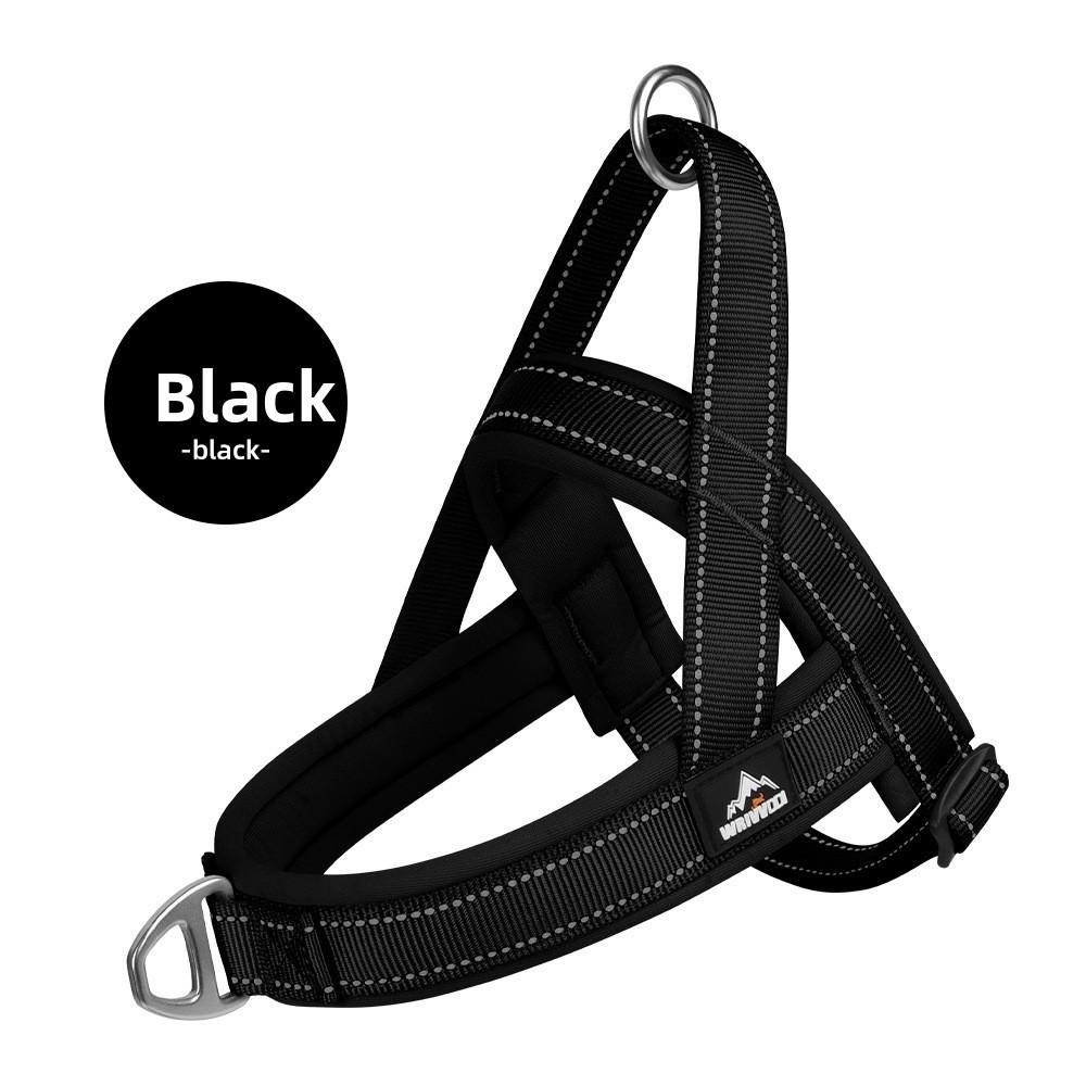 Pet Nylon Harness With Breathable Material And Adjustable Size For Active Dog Walks