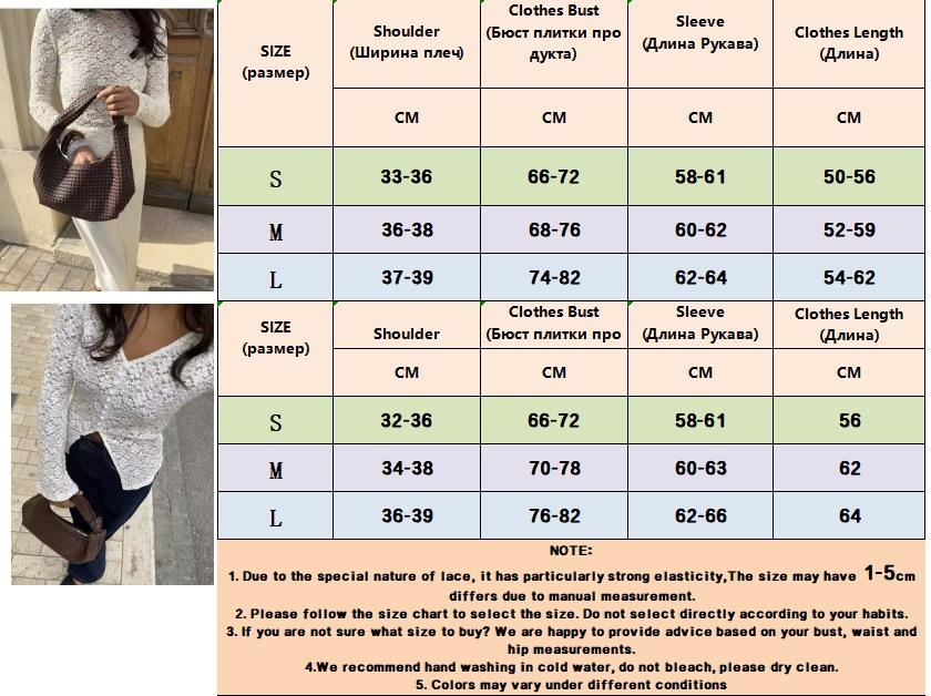 2026 New Lace Hollow Out Top for Women Pearl Button Slit Slim Flare Sleeve Long Sleeve T-Shirt