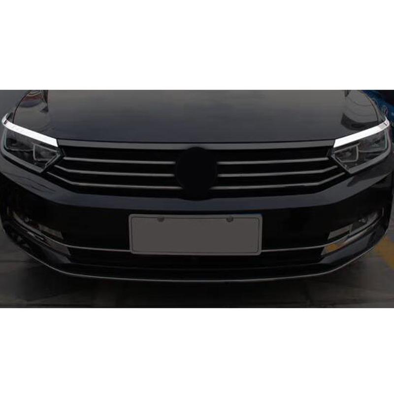Для VW Passat B8 Variant Alltrack 2015 2016 2017 2018 Автомобильная передняя фара Рамка-бровь Накладка-молдинг