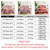 Bedsheets Set With Pillows Case Queen Size Soft Bed Sheets And Pillowcases For Single Double Beds Twin Pink Flower Thin Fabric