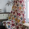 Bohemian Small Window Kitchen Curtain Rural Style Living Room Semi Shaded Bay Window Finished Curtain Products