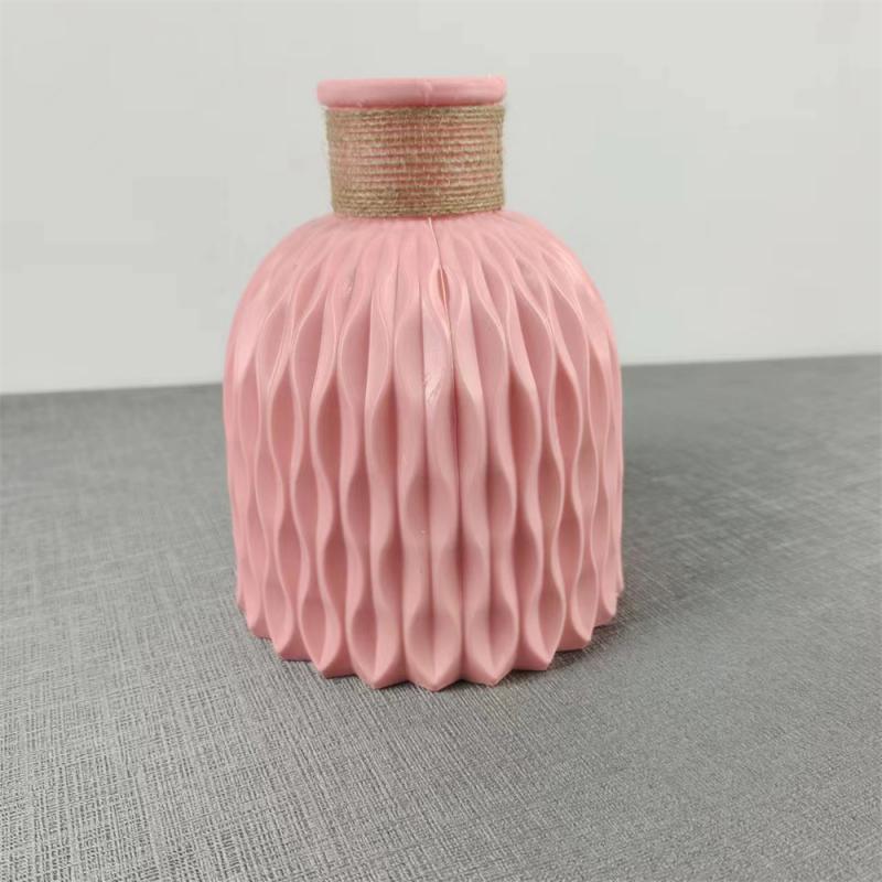 Modern Flower Vase Imitation Ceramic Flower Pot Decoration Home Plastic Vase Flower Arrangement Nordic Style Home Decoration
