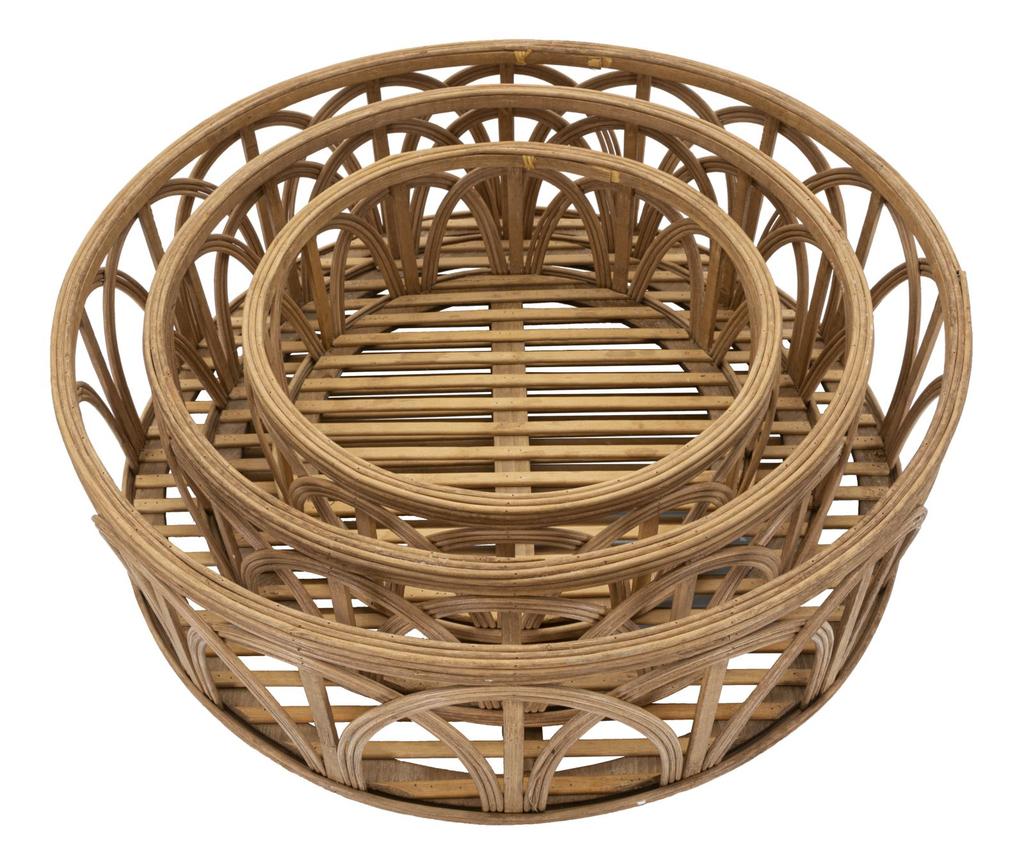 Tray Fuji Set 3 Pcs Cm Ø 50X16-40X14-30X12