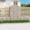 VidaXL Arched Gabion Basket Gabion Cage Gabion Wall Stone Basket Gabion for Stone Garden Patio Outdoor 153451