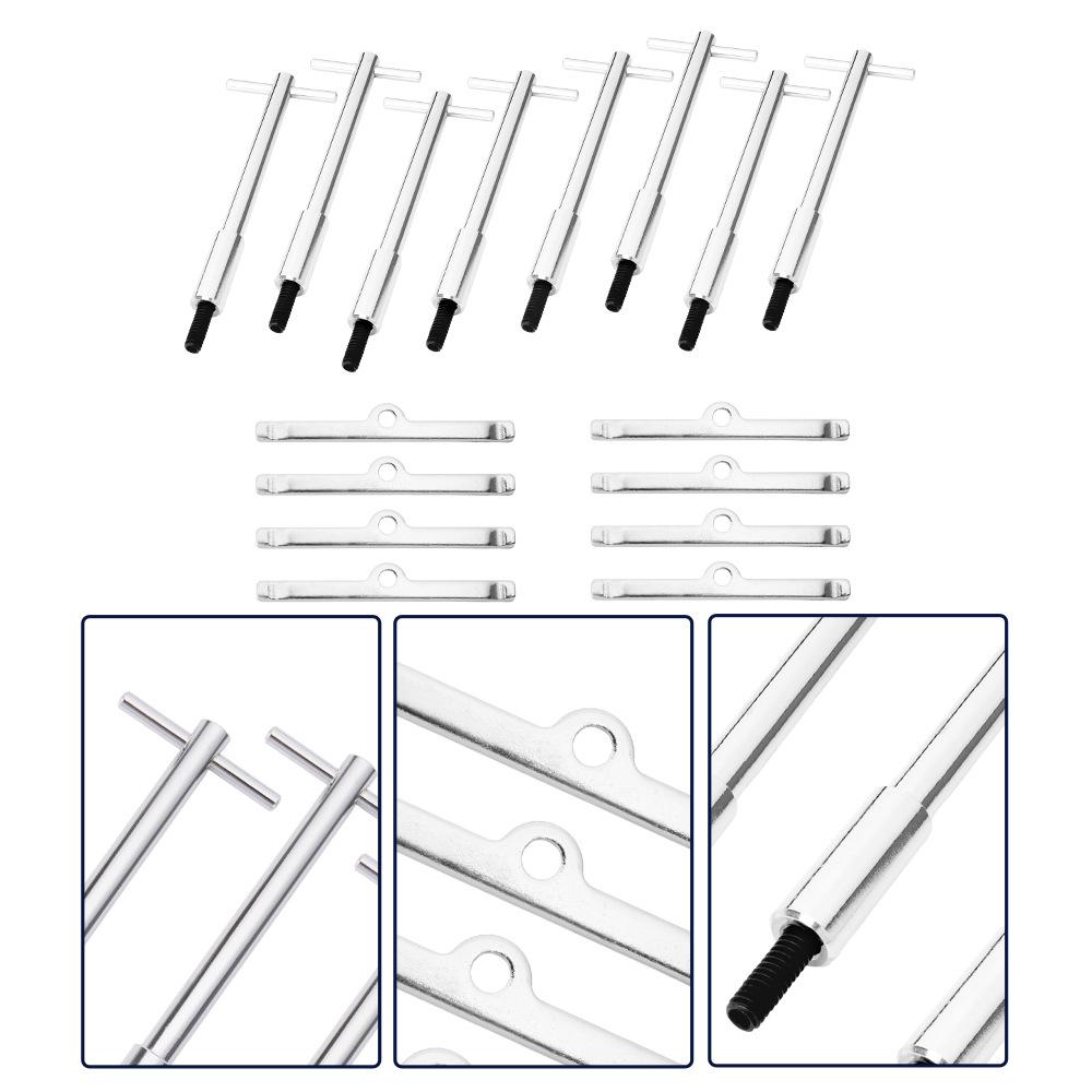 Chrome T-Type Valve Cover Bolt Kit for SBC Chevy 283/327/350