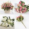 Elegant Faux Camellia Sp Rose Bud Wedding Decoration Floral Arrangement Made Of Silk For Home And Event Use