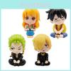 Очаровательный набор миниатюрных фигурок One Piece 10 см Зоро Нами Санджи Луффи для демонстрации
