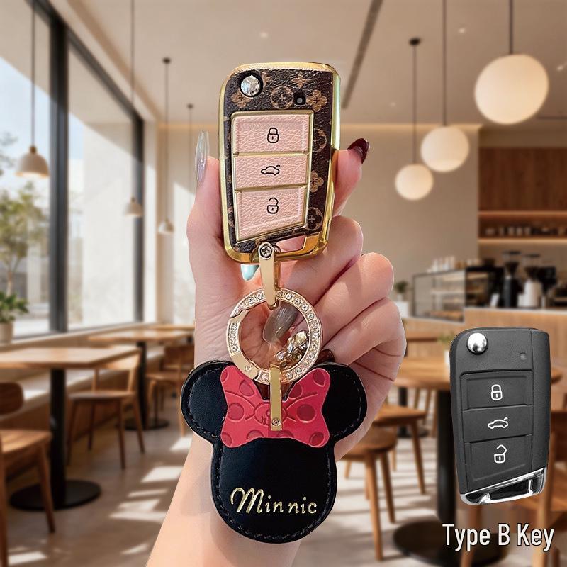 Volkswagen & Range Rover Key Cover for Tiguan L, Lavida, Magotan, Sagitar, T-Roc, Teramont, Tayron, Passat.