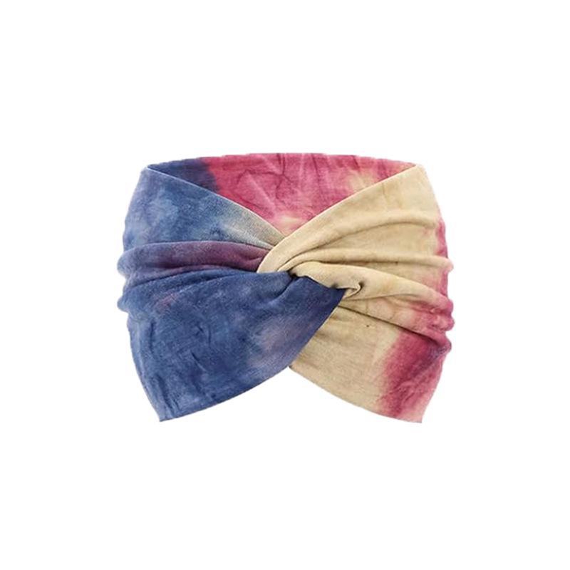 Bohemian Floral Cross Headband for Sports, Running, and Makeup