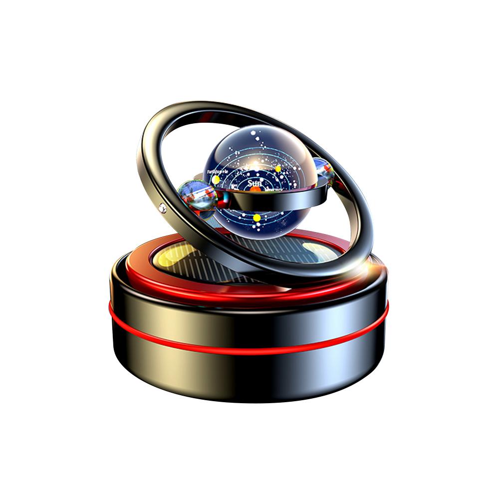 Автомобильный освежитель воздуха, межзвездное солнечное кольцо, вращающиеся украшения для ароматерапии, приборная панель, диффузор для духов, автоаксессуары, интерьер автомобиля, декор