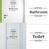 Removable Waterproof Bathroom Toilet Door Wall Decal Sticker Home DIY Decor