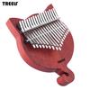 TREELF TF-17CAT 17 Key Kalimba Solid Wood Thumb Piano Finger Piano Finger Precussion with Scale