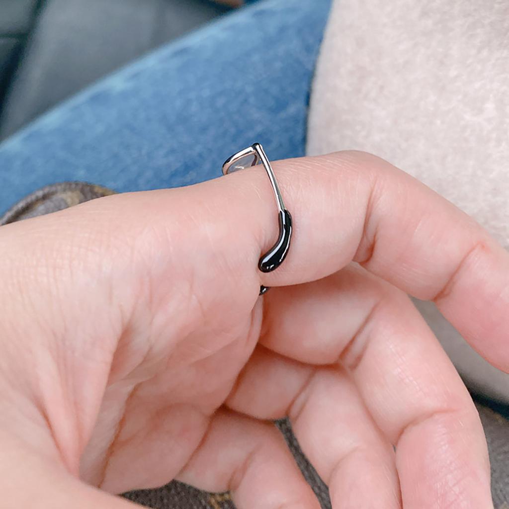 Милые очки, открытое кольцо для женщин, девочек-подростков, забавные регулируемые мини-очки, ювелирные изделия с пряжкой на палец