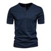 Collar T Shirt Men Casual High Quality Summer Short Sleeve Mens T Shirts Fashion Basic T-shirt Male