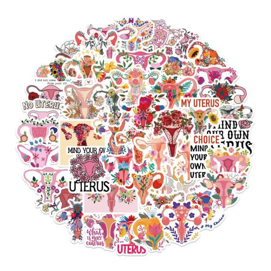 50 шт./компл. стильный ПВХ клей DIY украшения очаровательные женские права наклейки водонепроницаемые виниловые наклейки девушка подарок гитара