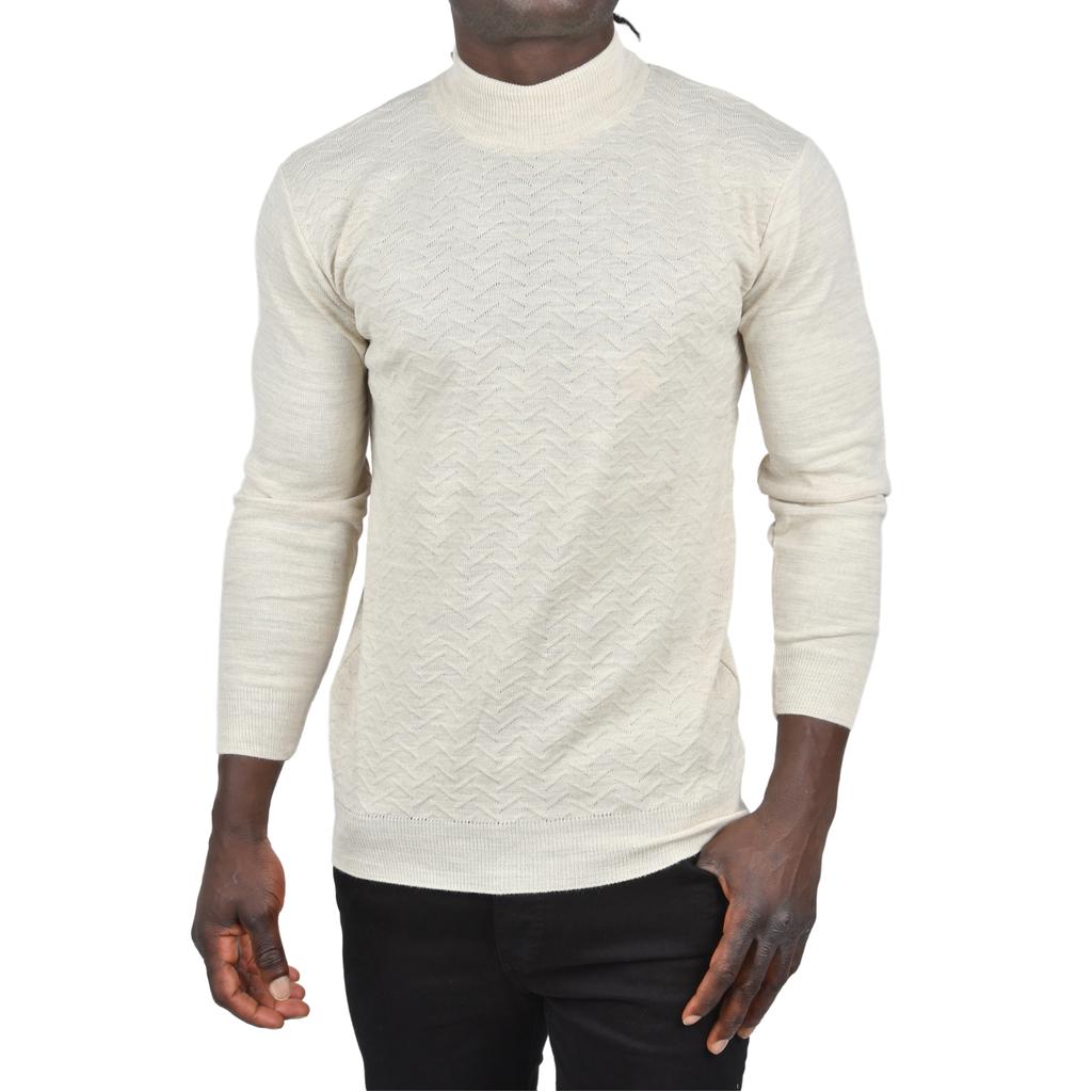 DeepSEA Полуводолазка с зигзагообразным узором и тонким трикотажным воротником 2505496